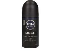 NIVEA Men Deodorante roll-on Deep, Dry & Clean, confezione da 6 pezzi, 50 ml