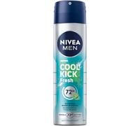 NIVEA MEN Deodorante spray Cool Kick Fresh con protezione antitraspirante 72h contro sudore e odore corporeo, deodorante spray con acqua di cactus senza alcool etilico (150 ml)