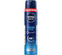 NIVEA MEN Deodorante spray Fresh Active XXL, deodorante con formula INFINIFRESH per 48 ore di protezione, deodorante senza alluminio con estratti di mare e profumo fresco (250 ml)