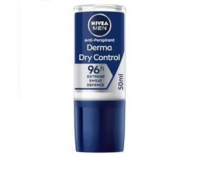 NIVEA MEN Derma Control 96 h Deodorante a sfera (1 x 50 ml), Deodorante contro eccessiva sudorazione, umidità e odori, clinicamente approvato, Deodorante uomo con formula brevettata