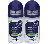Nivea Men Derma Control Sensitive Deodorante Roll-on per Pelle Sensibi