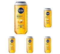 NIVEA MEN Doccia Shampoo Fresh Boost 250 ml, Docciaschiuma uomo 3 in 1 per viso, corpo e capelli, Bagnoschiuma uomo con Caffeina, Profumo rivitalizzante, pH neutro, Tutti i tipi di pelle