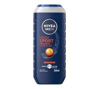 NIVEA MEN Doccia Shampoo Fresh Sport 250 ml, Docciaschiuma uomo 3 in 1 per viso, corpo e capelli, Bagnoschiuma uomo con Elettroliti, Profumo rinfrescante, pH neutro, Tutti i tipi di pelle