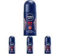 NIVEA MEN Dry Impact 72H Antitraspirante a sfera da uomo, 50 ml (Confezione da 4)