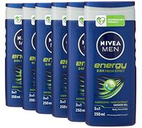 Nivea Men Energy, Docciashampoo 2-in-1, 250 ml - 6 pz.