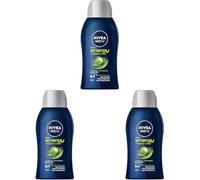 NIVEA MEN Energy - Gel doccia mini, a pH neutro, con profumo tonificante ed effetto fresco, 24 ore, doccia crema con menta naturale per uomini (50 ml) (Confezione da 3)