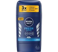 NIVEA Men Fresh Active Deodorant Stick 50Ml per igiene quotidiana, formato pratico