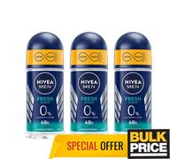 Nivea Men Fresh Ocean Deodorante Roll-On Alluminio Senza Sali 48H Proteggi Co...
