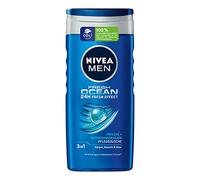 NIVEA MEN Fresh Ocean - Doccia da 250 ml, gel doccia con minerali marini e profumo fresco oceano, doccia rinfrescante per corpo, viso e capelli