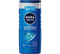 Nivea Gel Doccia Fresco Oceano 3 X 250ml 3in1 per Corpo, Viso & Capello 24H