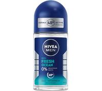 NIVEA MEN Fresh Ocean Roll-On, deodorante roll-on senza alluminio (ACH) con protezione 48h, deodorante nutriente con formula INFINIFRESH e fresco profumo di mare (50 ml)