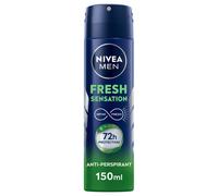Nivea Men Fresh Sensation Deodorante Spray 150 ml, Deodorante uomo spray per una protezione 72h
