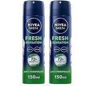 NIVEA MEN Fresh Sensation Spray 150ml, Deodorante uomo spray per una protezione fino a 72h, Deodorante spray con tecnologia INFINIFRESH, Deodorante antitraspirante senza alcool etilico