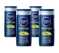 Nivea Men, Gel doccia Energy, 4 pz. da 250 ml
