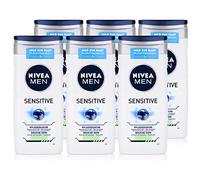 Nivea Men, Gel doccia Sensitive, Confezione da 6 Pezzi da 250 ml