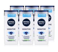 Nivea Men, Gel doccia Sensitive, Confezione da 6 Pezzi da 250 ml