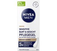 NIVEA MEN Gel Sensitive per la cura della barba e del viso, ad assorbimento rapi