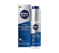 NIVEA MEN Hyaluron Face Gel (50 ml), Anti Wrinkle Face Moisturiser for Men, Face Moisturiser with Hyaluronic Acid, Men's Moisturiser Firms Skin and Instantly Hydrates