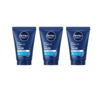NIVEA MEN Hydrocare Face Wash 100 ml confezione da 3 gel detergente profondo