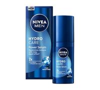 NIVEA MEN Hydrocare Power Serum 30 ml, Siero viso idratante con 2x Acido Ialuronico e Vitamine C, E & B5, Face serum per un'idratazione fino a 3 giorni, Skincare uomo per tutti i tipi di pelle