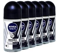 (89,67 €/ L) 3x 50ml Nivea Uomo Invisibile 48h Roll On per Black & Bianco