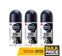 Nivea Men Invisible Original BW deodorante roll-on 50 ml confezione da 3 pezzi