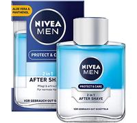 NIVEA MEN Protect & Care 2 in 1 After Shave (100 ml), dopobarba nutriente e rinfrescante, cura della pelle con aloe vera e pantenolo