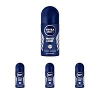 NIVEA MEN Protect&Care 48 H Antitraspirante a sfera da uomo, 50 ml (Confezione da 4)