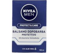 NIVEA MEN Protect & Care Balsamo Dopobarba Protettivo in Confezione da 100 ml, After Shave Uomo con Aloe Vera, Vitamina E e Pro-Vitamina B5, Balsamo Barba Idratante