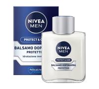 NIVEA MEN Protect & Care Balsamo Dopobarba Protettivo in confezione da 2x100 ml, After shave uomo con Aloe Vera, Vitamina E e Pro-vitamina B5, Balsamo barba idratante