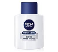 NIVEA MEN Protect & Care Balsamo idratante dopo barba (1 x 100 ml), trattamento dopo barba arricchito con vitamina E & Aloe Vera, trattamento viso per uomo lenitivo