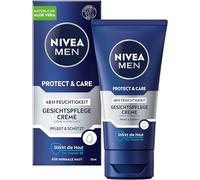 NIVEA MEN Protect & Care, crema idratante lenitiva per uomini, crema viso idratante per 48 ore, con aloe vera e vitamina B5 (75 ml)