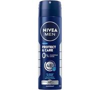 NIVEA MEN Protect & Care Deodorante spray delicato sulla pelle senza alluminio (ACH) con protezione deodorante 48 ore, deodorante nutriente senza alcool etilico (150 ml)