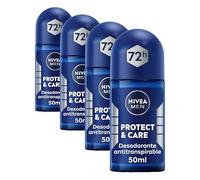 Nivea Men Protege & Cuida Deodorante Roll On - 50 ml (Confezione da 4)