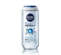 NIVEA MEN Pure Impact Shower Gel, 250 ml, (Lavaggio Capelli, Viso e Corpo)...