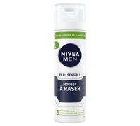 NIVEA MEN Schiuma da barba per pelli sensibili (200 ml), crema da barba arricchita con camomilla e amamamelide, cura da barba 0% alcol per uomini
