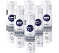 Nivea Men Schiuma da Barba Sensitive Ultra Comfort, 200 ml, Formula 0% Alcol, con Camomilla, per Pelli Sensibili (6)