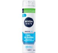 NIVEA MEN Sensitive Cool Gel da Barba 200 ml, Gel Barba per Rasatura Senza Irritazioni o Arrossamenti, Gel Rasatura Barba Extra Delicato con 0% Alcool