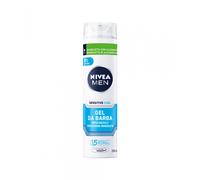 Nivea Men Sensitive Cool Gel da Barba 200 ml, Gel barba delicato e rinfrescante per pelle sensibile