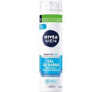 NIVEA MEN Sensitive Cool Gel da Barba in Confezione da 3 x 200 ml, Gel Barba per Rasatura Senza Irritazioni o Arrossamenti, Gel Rasatura Barba Extra Delicato con 0% Alcool