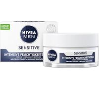 Nivea Men Sensitive - Crema idratante intensiva per il viso con 48 ore di umidità per pelli sensibili, cura del viso per alleviare le irritazioni della pelle (50 ml)