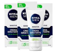Nivea Men Sensitive Crema Idratante Uomo Idratante Previene le Irritazioni senza Profumo - 3 Flaconi 75ml