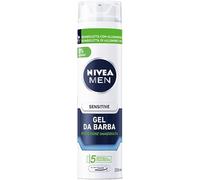 NIVEA MEN Sensitive Gel da Barba 3 x 200 ml, Gel viso per rasatura con Estratto di Camomilla e Vitamina E, Gel idratante per il viso che ammorbidisce e protegge la barba