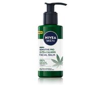 NIVEA MEN Sensitive Pro - Balsamo viso ultra calmante, balsamo dopobarba arricchito con olio di semi di canapa e vitamina E, per ridurre lo stress e ridurre al minimo la cura del viso, bianco (150 ml)