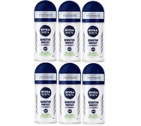 Nivea Men Sensitive Protect Anti traspirante Roll-on, confezione da 6 (6 x 50 ml)