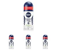 NIVEA MEN Sensitive Protect deodorante roll-on, antitraspirante per pelli sensibili, per 48 ore senza irritare la pelle, 50 ml (Confezione da 4)