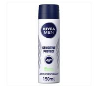 NIVEA Men Sensitive Protect Spray (150 ml), affidabile protezione 48H anti-traspirante per uomini, deodorante spray delicato per pelli sensibili