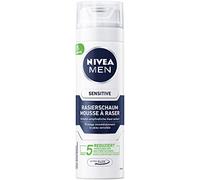 Nivea Men Sensitive schiuma da barba in confezione da 6 (6 x 200 ml), schiuma da barba per una rasatura liscia e delicata, schiuma da barba delicata per uomo