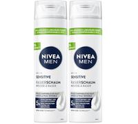 Nivea Men Sensitive - Schiuma da barba da uomo, 200 ml, con estratto di camomilla e vitamina E, per una rasatura delicata, formula protettiva contro le irritazioni cutanee (Confezione da 2)