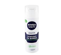 Nivea Men Sensitive schiuma da barba in confezione da 6 (6 x 200 ml), schiuma da barba per una rasatura liscia e delicata, schiuma da barba delicata per uomo